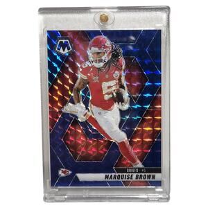 Panini Mosaic Blue Prizm Marquise Brown #73 Numbered 28/99 2025 NM